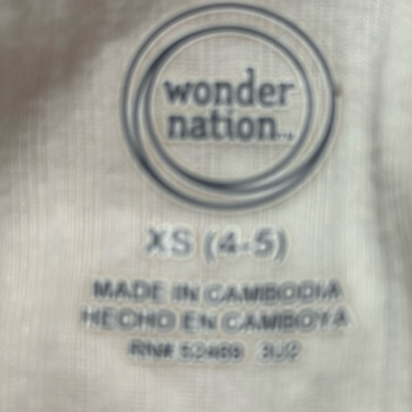 Girls Cream Dress | Multicolor Nylon Bottom  XS 4-5 - Picture 3 of 3